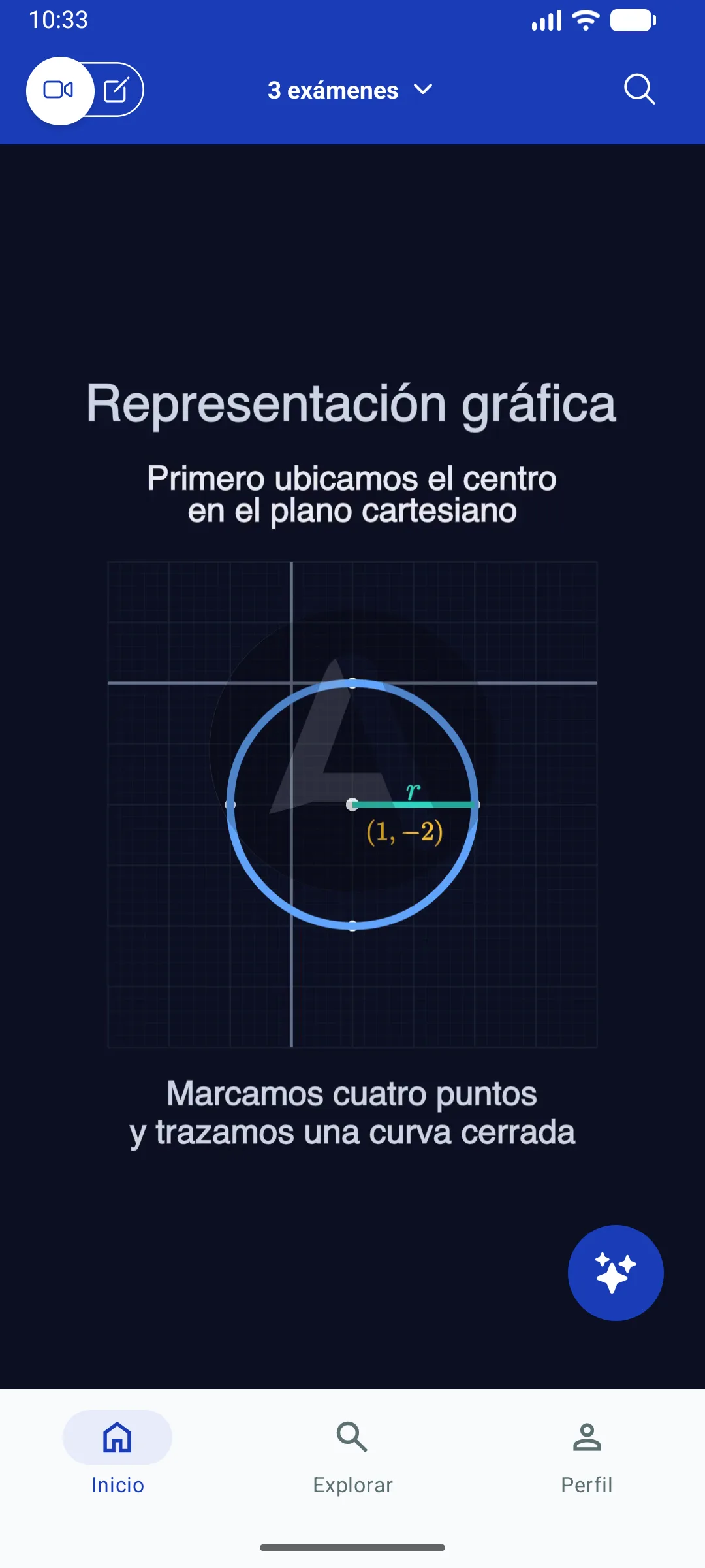 Lección vertical de geometría en ApredIA